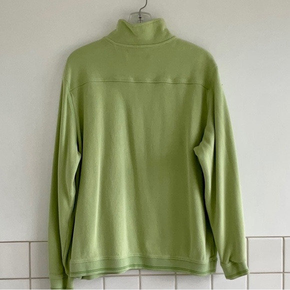 Tommy Bahama Relax Men’s 1/2 Zip Pullover Sweater Sweatshirt Light Green Sz XL - Picture 2 of 8
